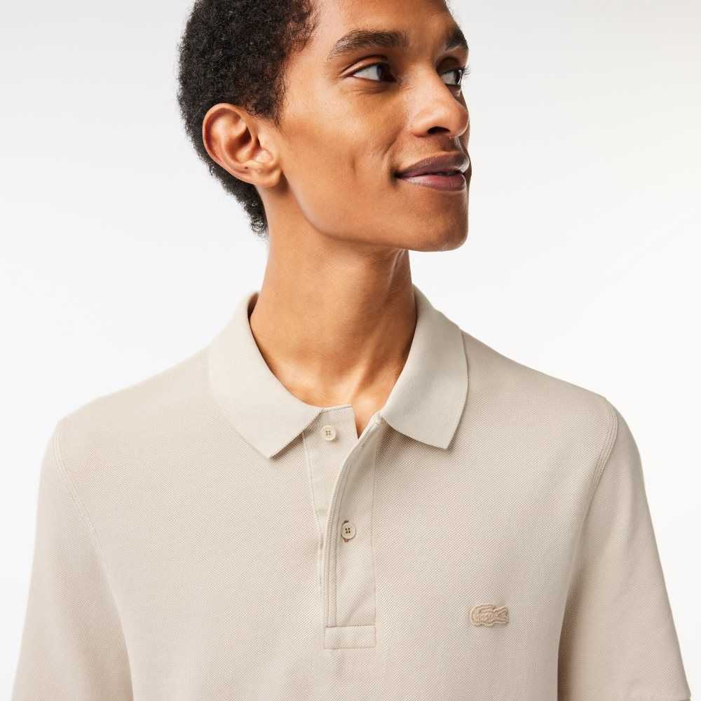 Lacoste Organic Bomull Beige | XYCMB-0163