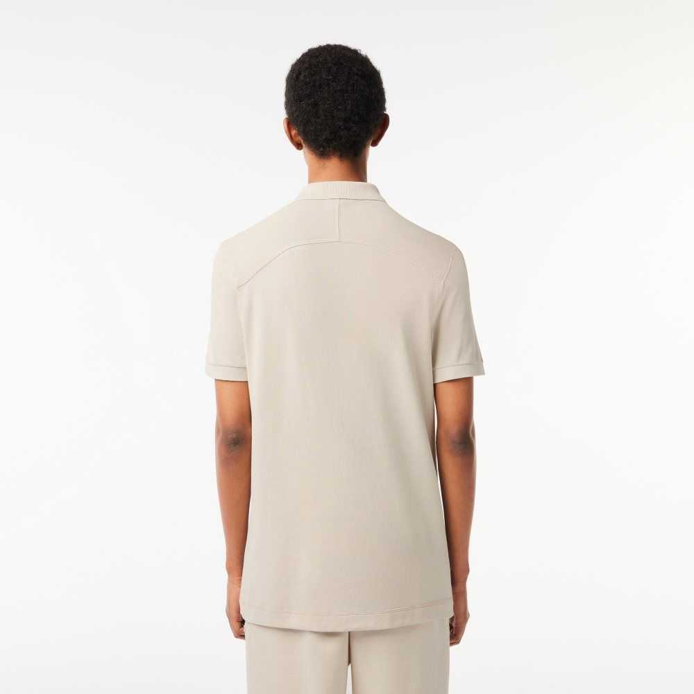 Lacoste Organic Bomull Beige | XYCMB-0163