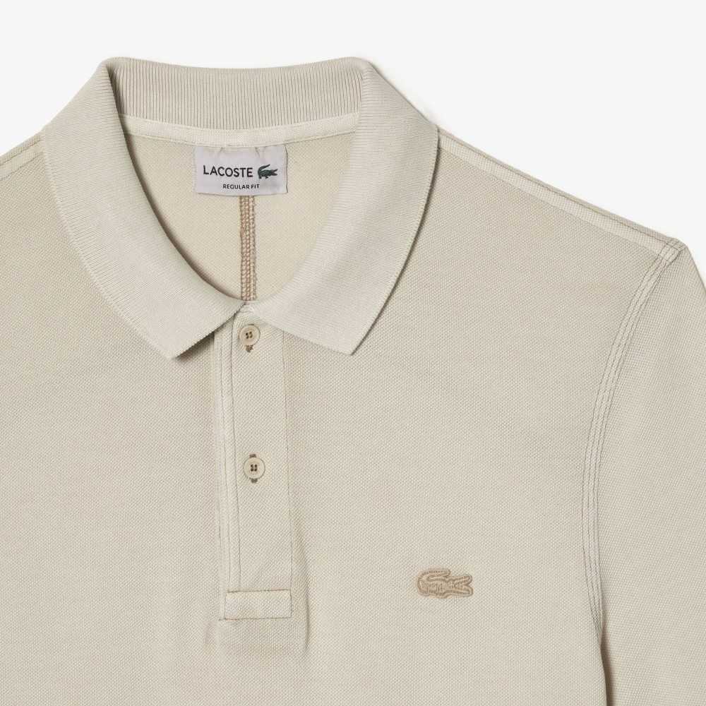 Lacoste Organic Bomull Beige | XYCMB-0163