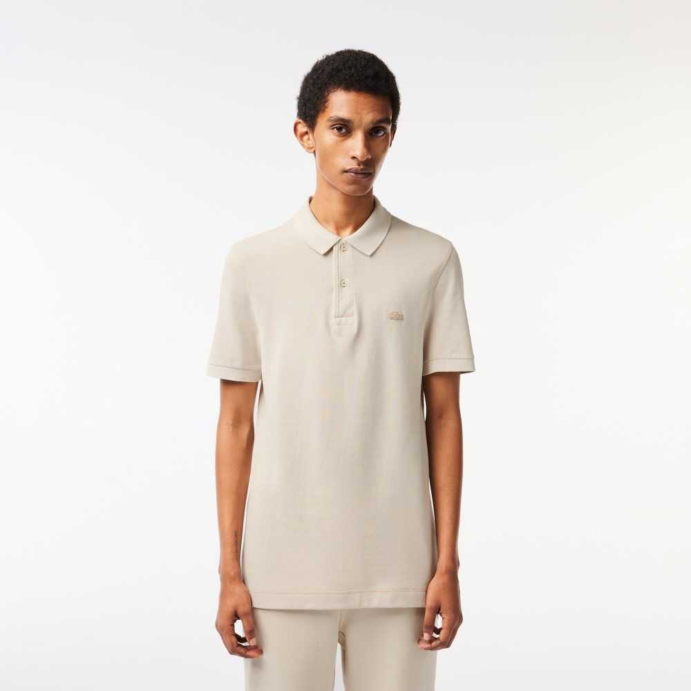 Lacoste Organic Bomull Beige | XYCMB-0163