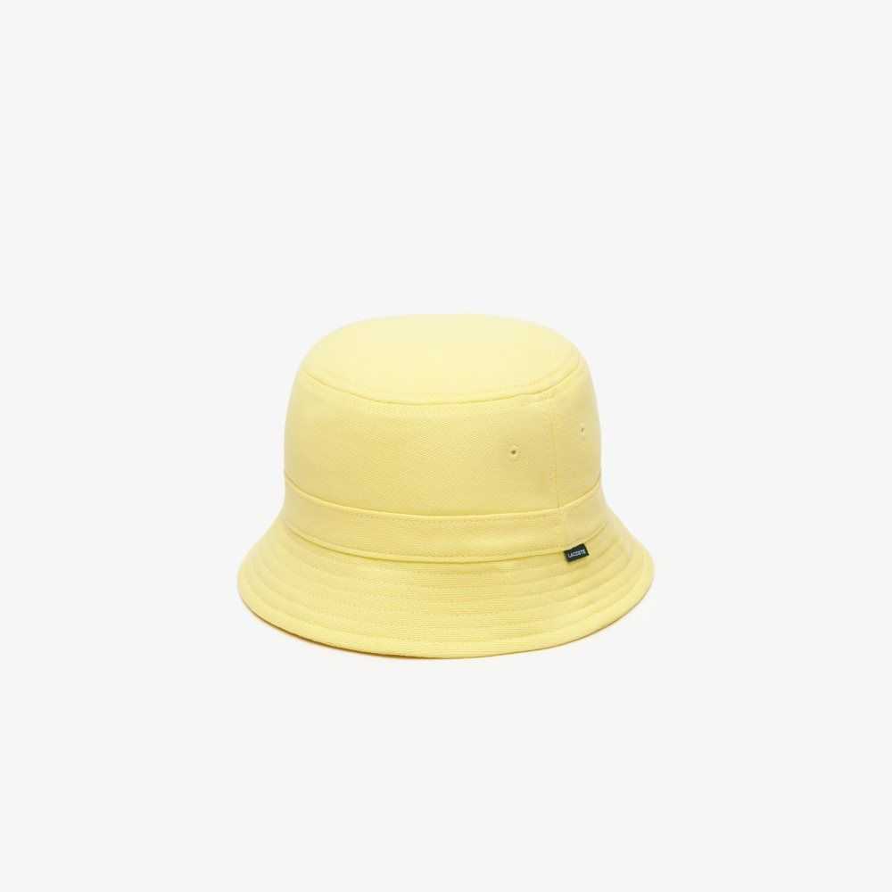 Lacoste Organic Bomull Bucket Gula | IAHZY-8657