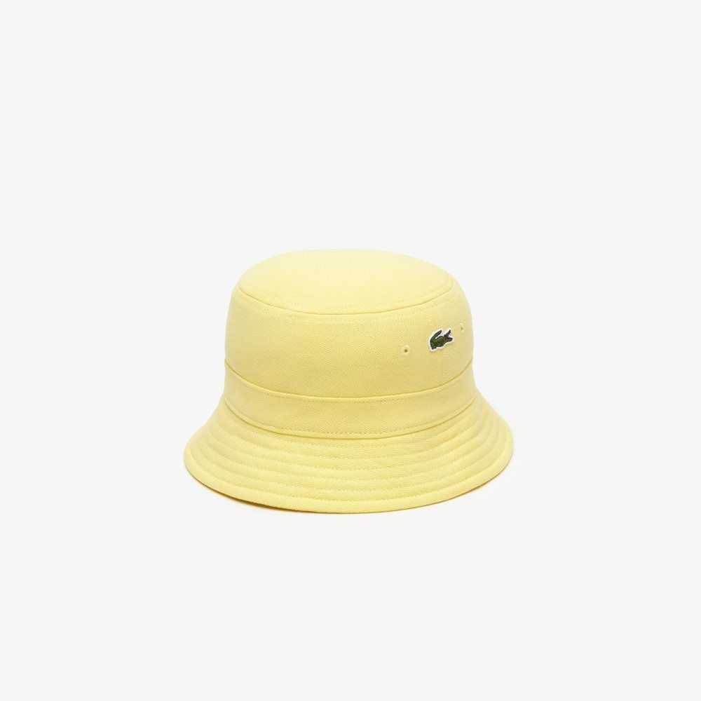 Lacoste Organic Bomull Bucket Gula | IAHZY-8657