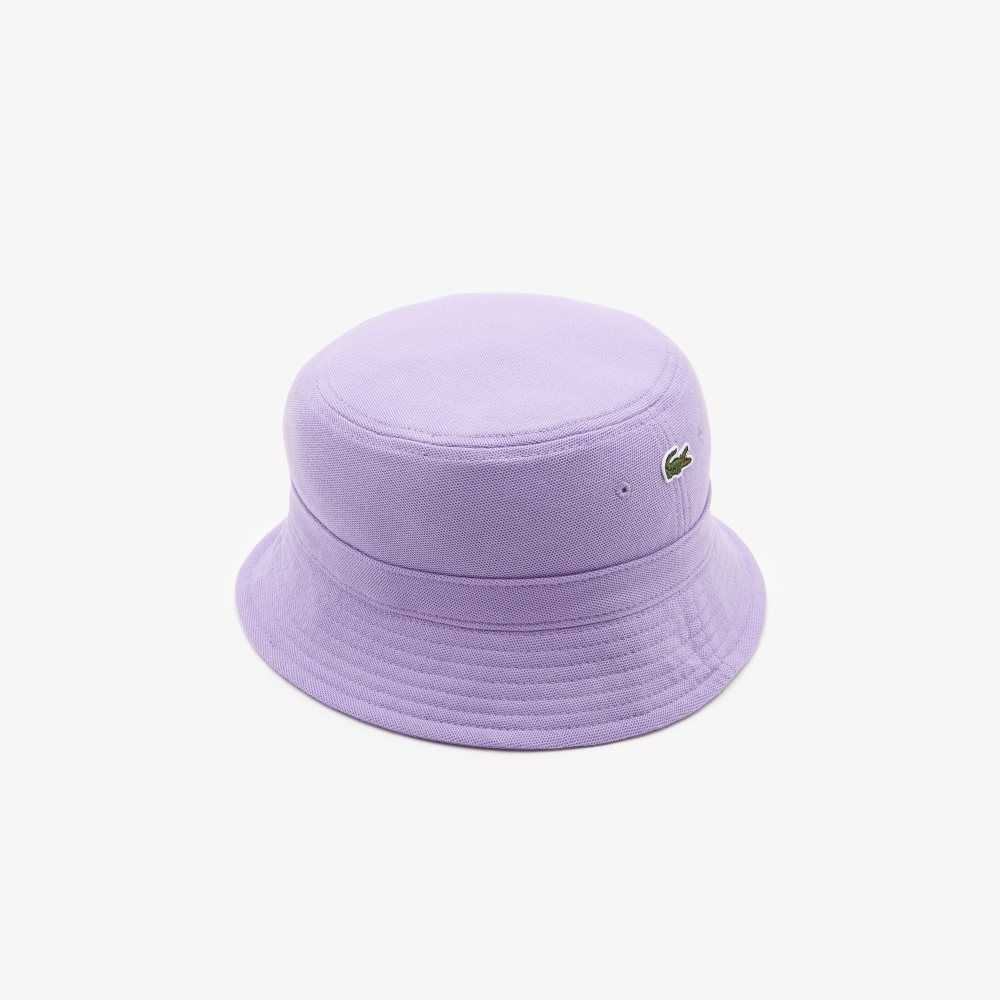 Lacoste Organic Bomull Bucket Lila | KCEDO-0931