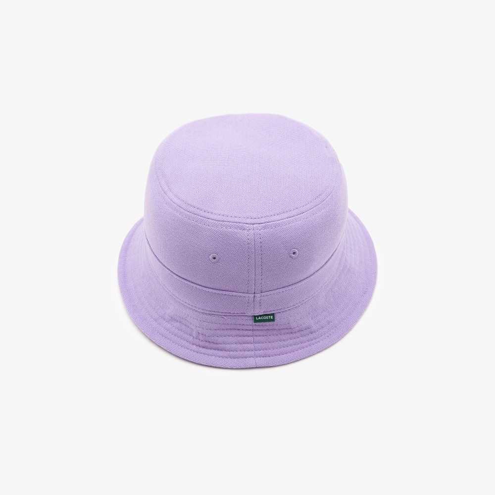 Lacoste Organic Bomull Bucket Lila | KCEDO-0931