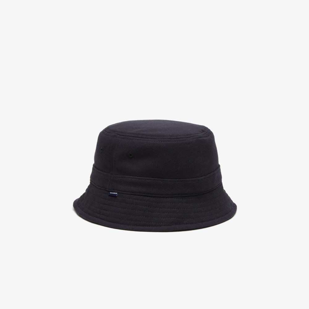 Lacoste Organic Bomull Bucket Marinblå Blå | PDAET-6892