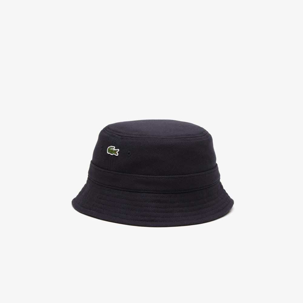 Lacoste Organic Bomull Bucket Marinblå Blå | PDAET-6892