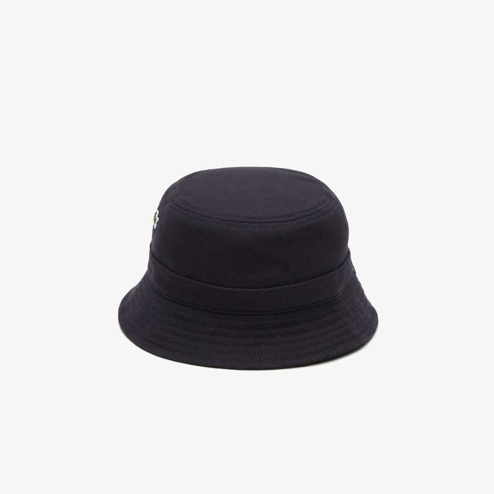 Lacoste Organic Bomull Bucket Marinblå Blå | PDAET-6892