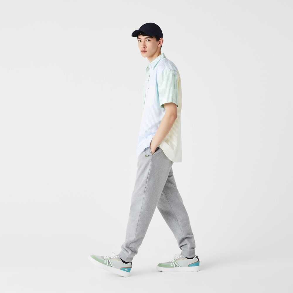 Lacoste Organic Bomull Fleece Jogging Grå | YHUEG-9850