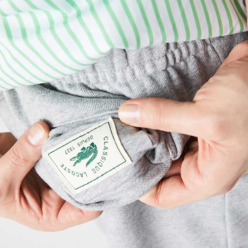 Lacoste Organic Bomull Fleece Jogging Grå | YHUEG-9850