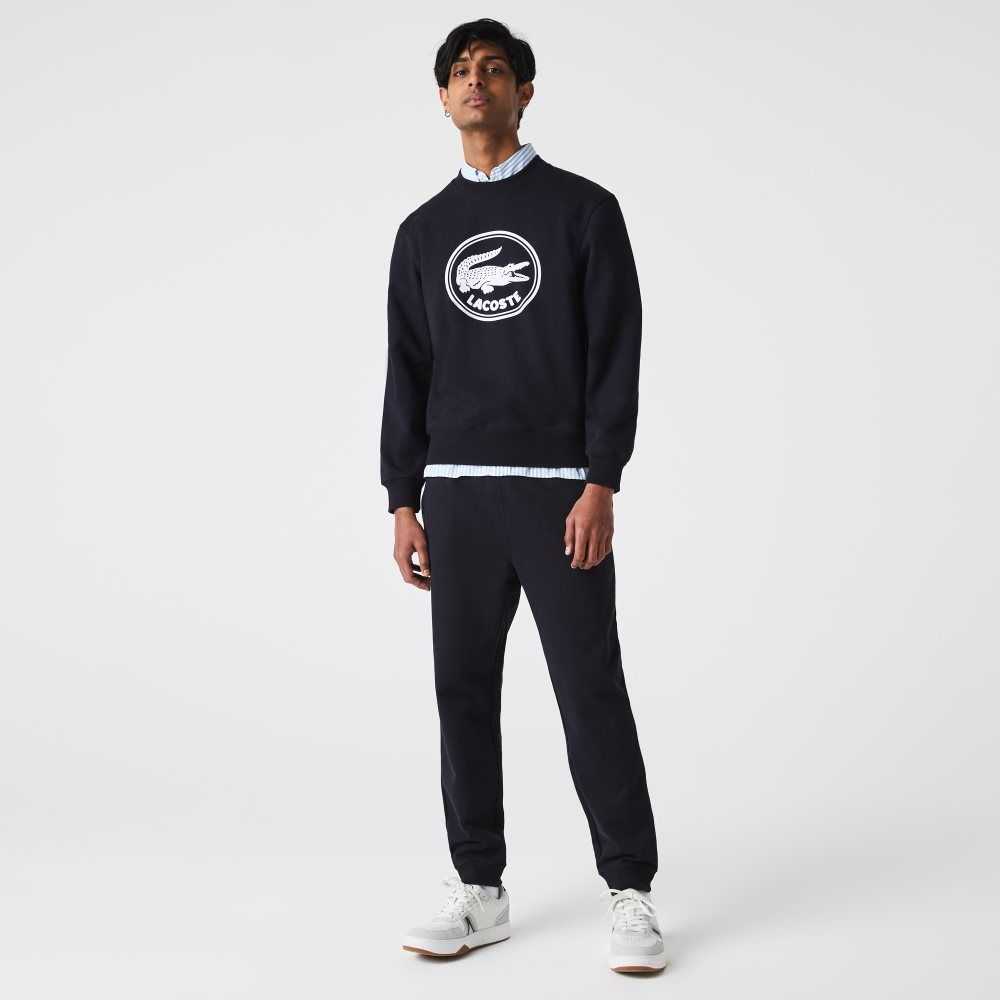 Lacoste Organic Bomull Fleece Jogging Marinblå Blå | UFWZQ-1894