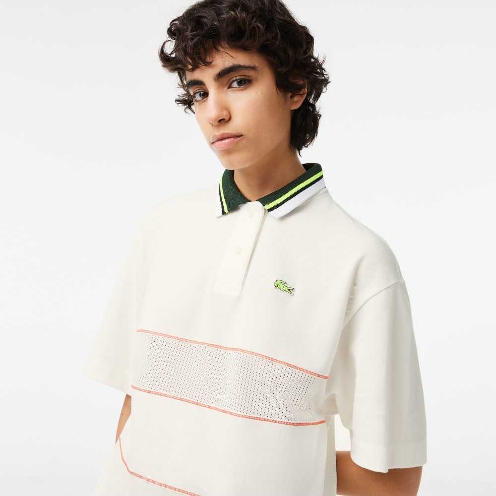 Lacoste Organic Bomull French Made Polo Vita | GBHJS-0592