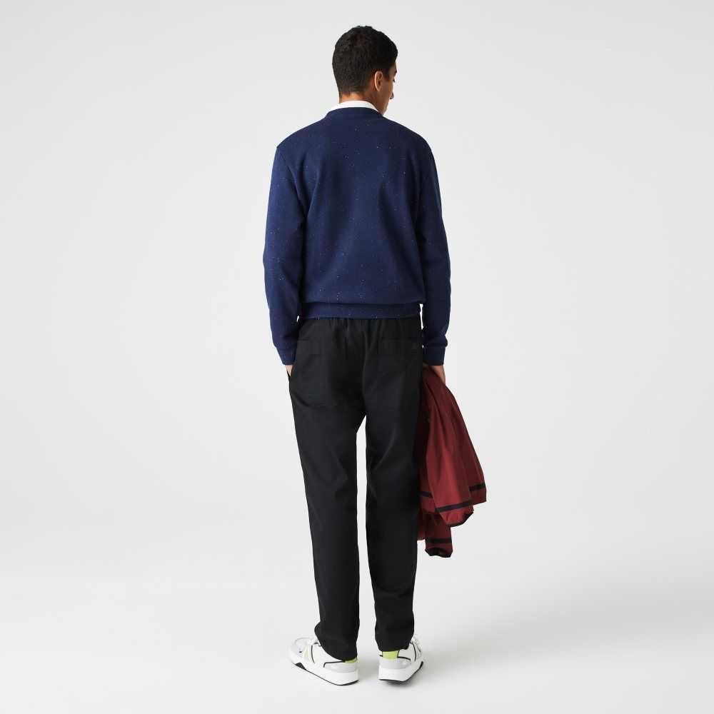 Lacoste Organic Bomull Gabardine Chinos Svarta | ISJFX-3580