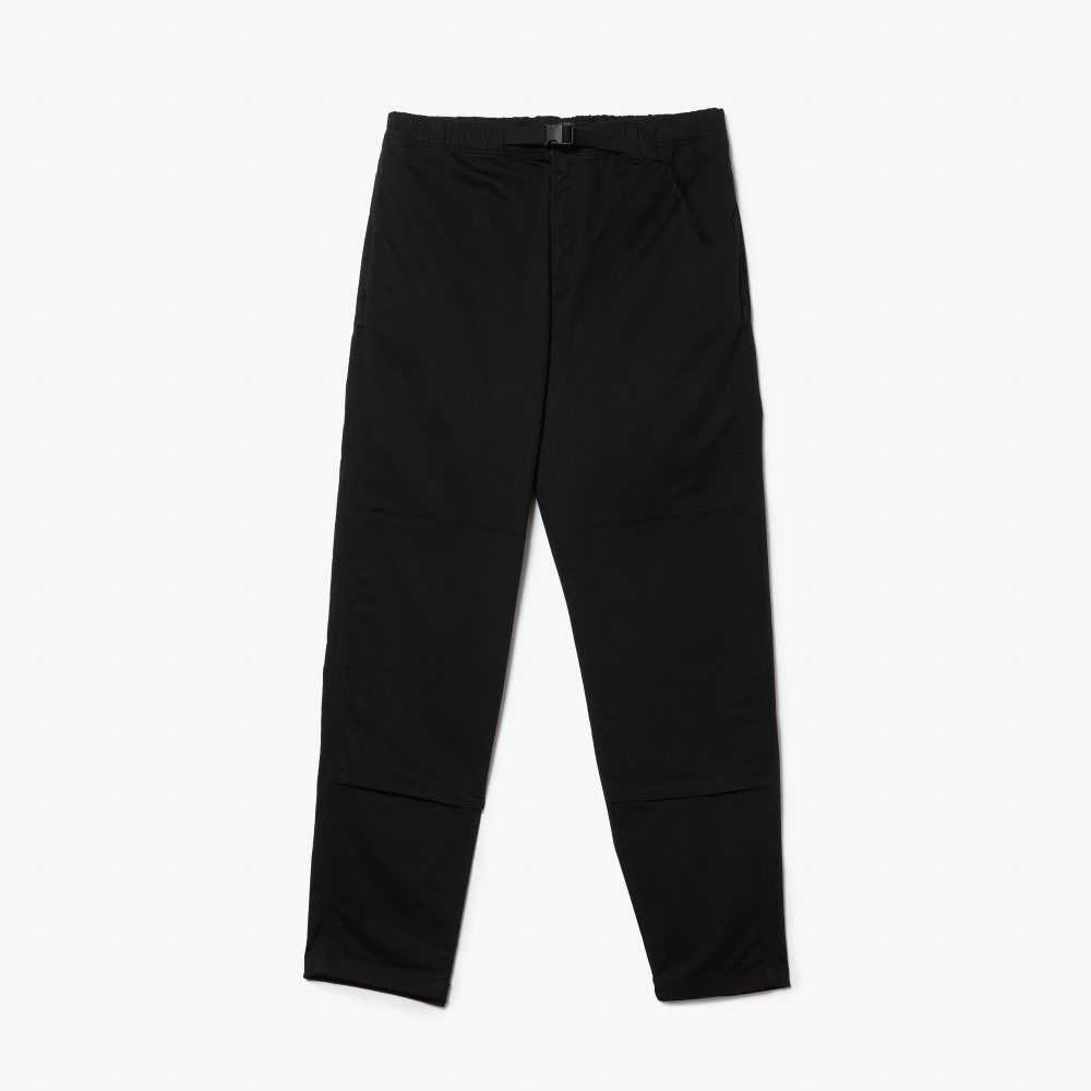 Lacoste Organic Bomull Gabardine Chinos Svarta | ISJFX-3580