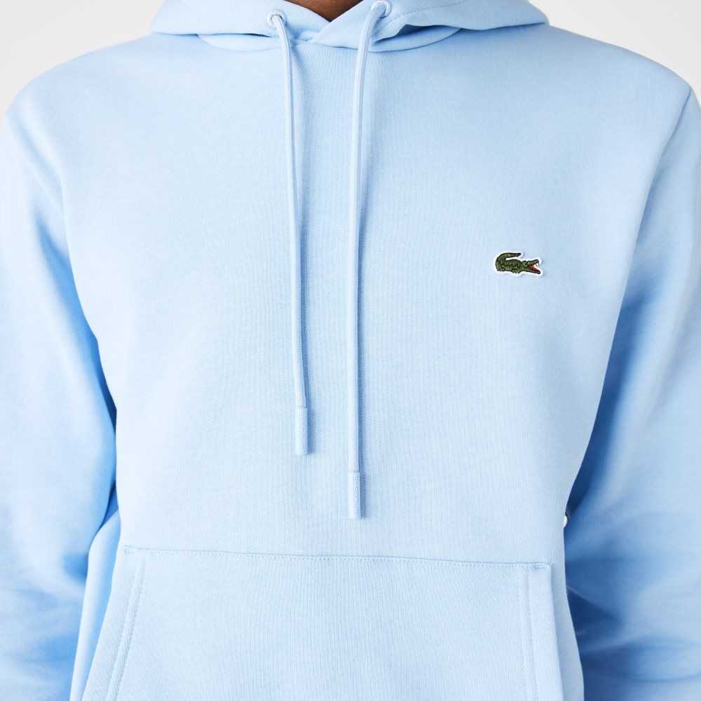 Lacoste Organic Bomull Hooded Blå | ATXSQ-0456