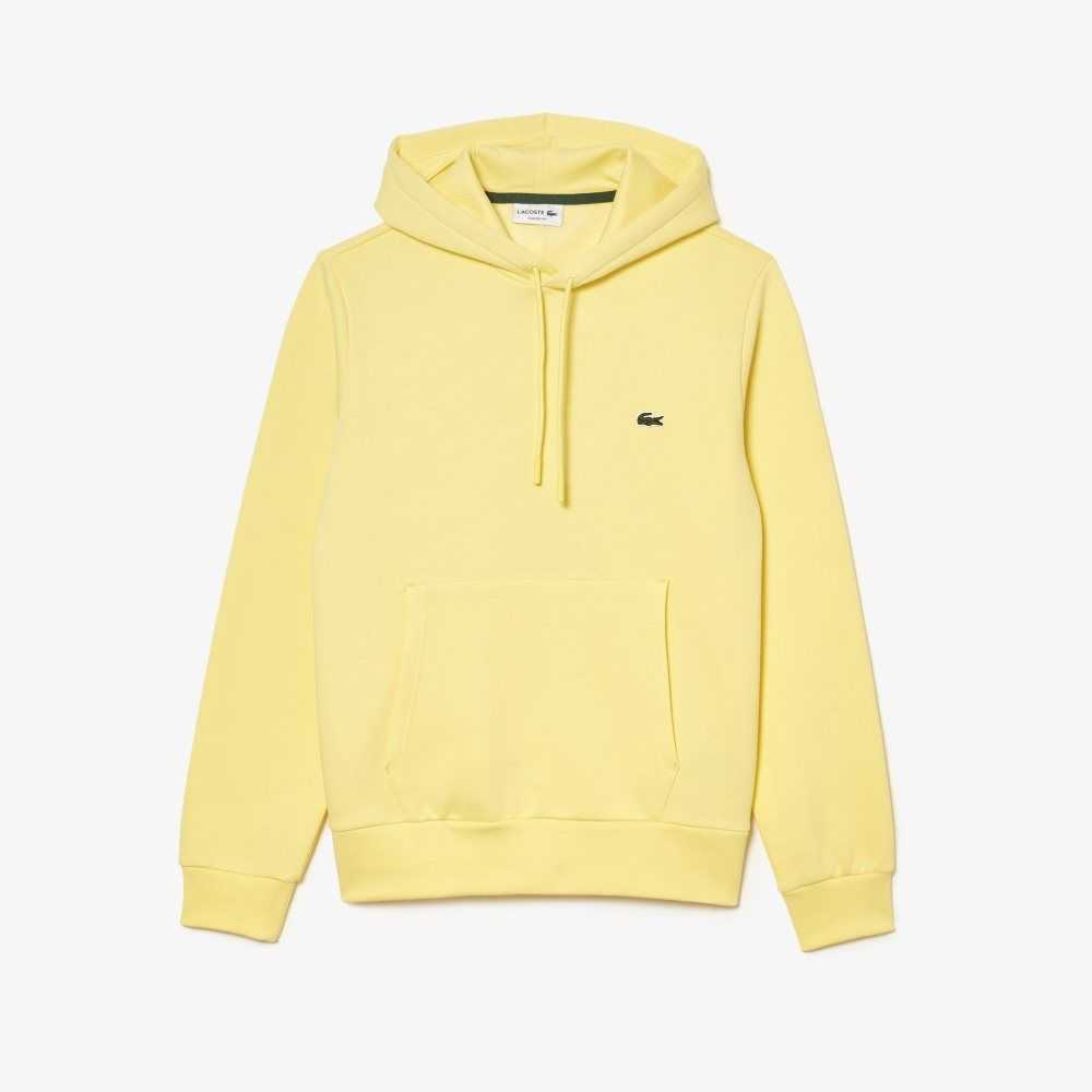 Lacoste Organic Bomull Hooded Gula | ZCAMY-2783