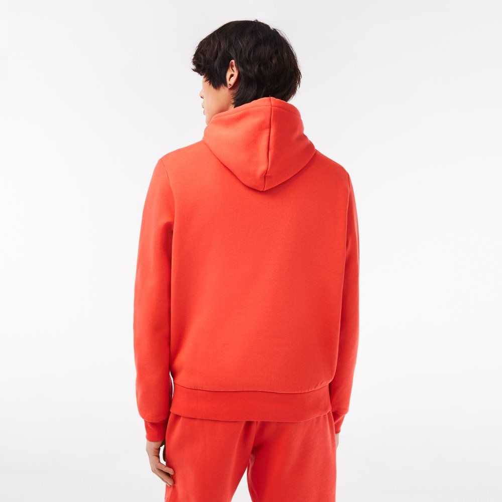 Lacoste Organic Bomull Hooded Orange | ZLACF-7952