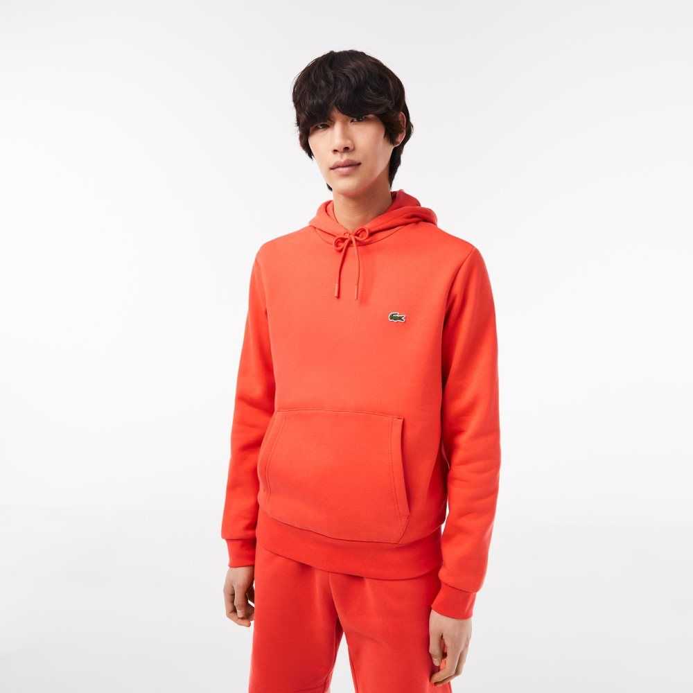 Lacoste Organic Bomull Hooded Orange | ZLACF-7952