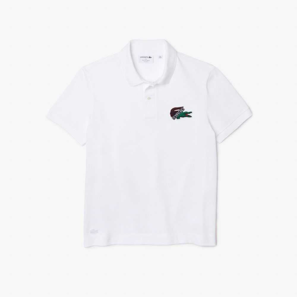 Lacoste Organic Bomull Pique Vita | PAOCH-3529