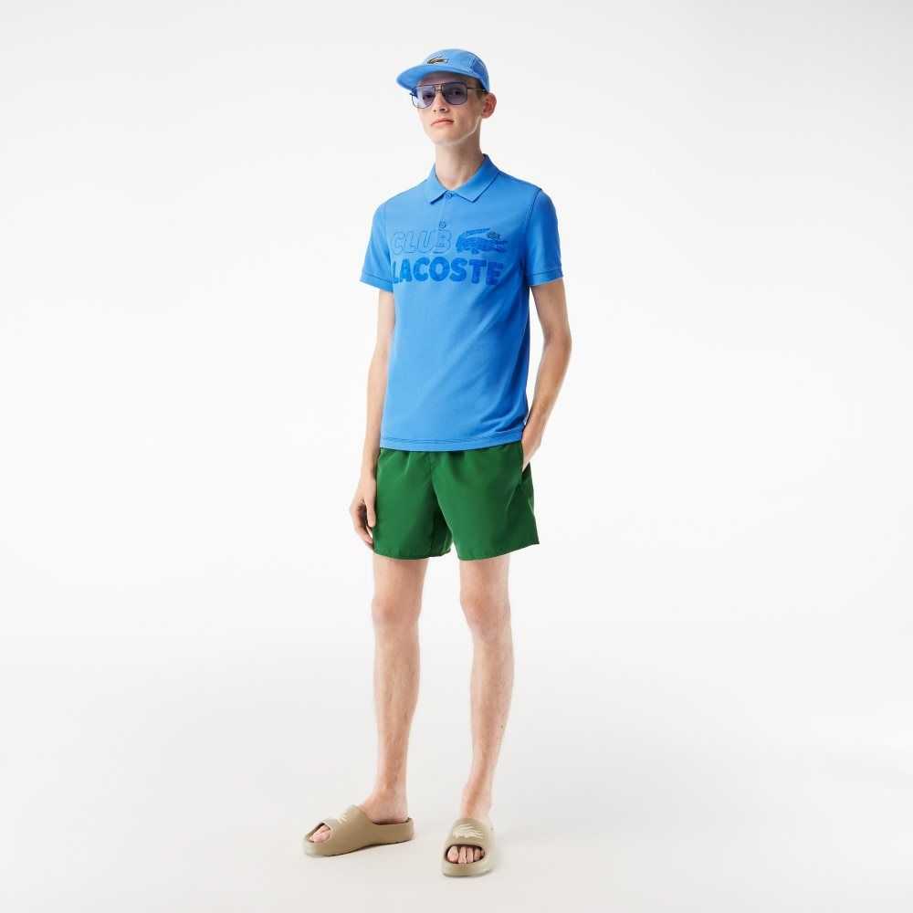 Lacoste Organic Bomull Printed Blå | UOLNQ-1240