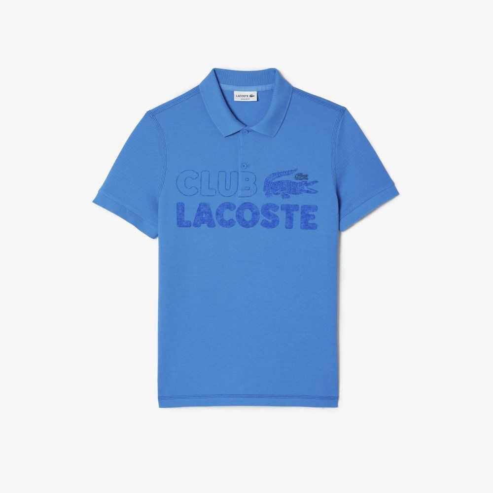 Lacoste Organic Bomull Printed Blå | UOLNQ-1240