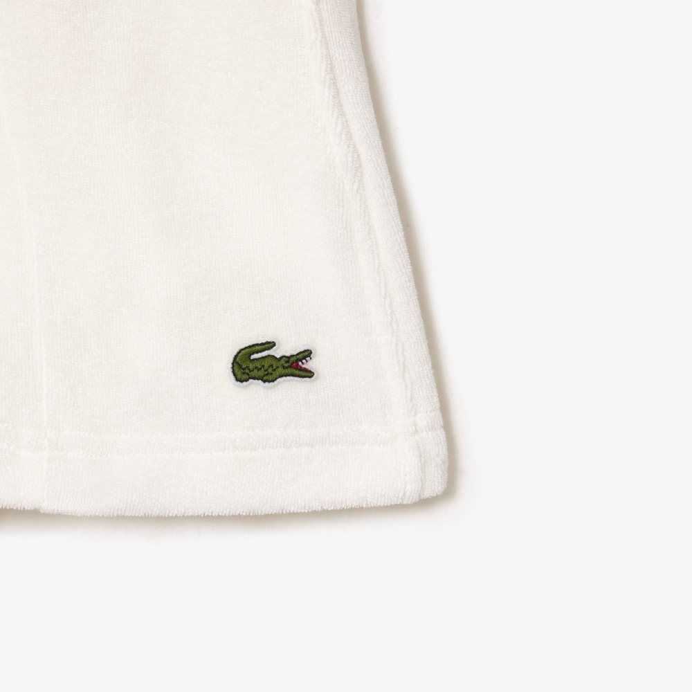 Lacoste Organic Bomull Terry Cloth Vita | ZAISM-6025