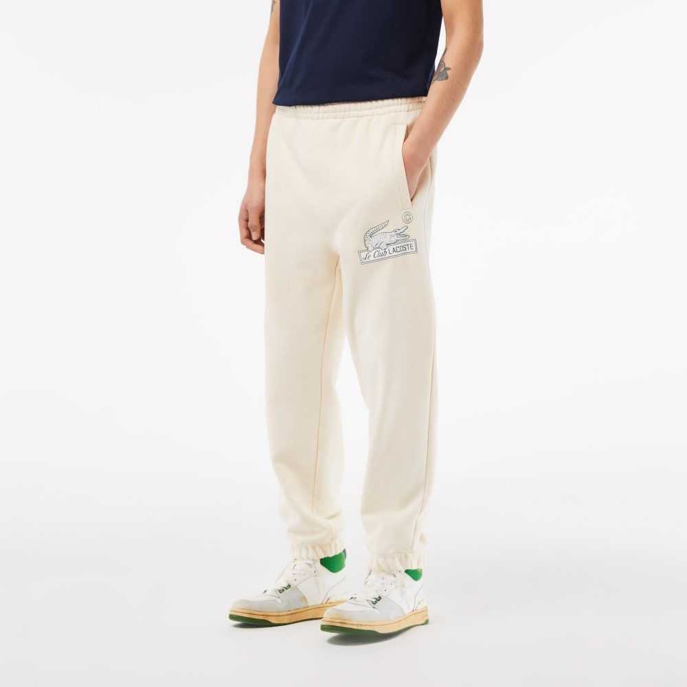 Lacoste Organic Bomull Track Vita | ETJDI-3819