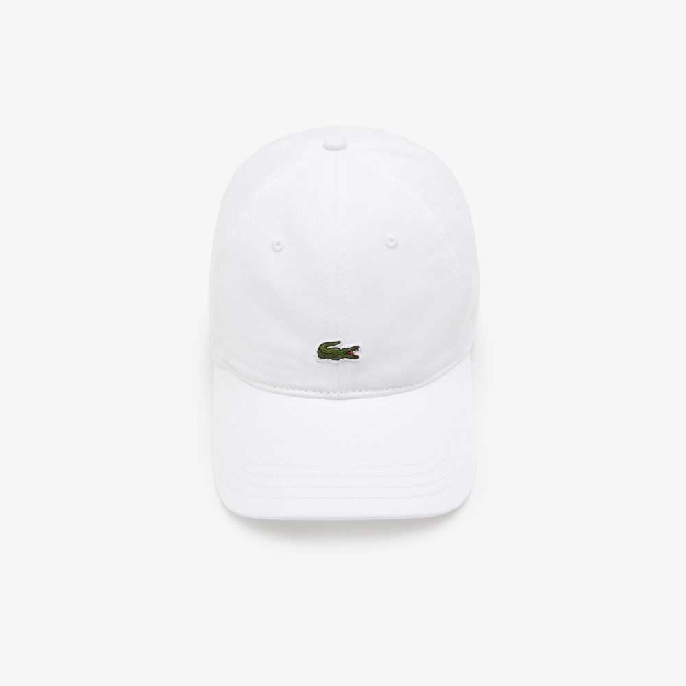 Lacoste Organic Bomull Twill Vita | ALDOB-1309