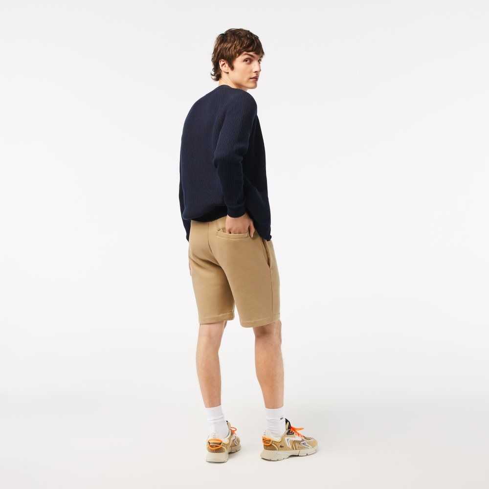 Lacoste Organic Brushed Bomull Fleece Beige | DLQHV-4729