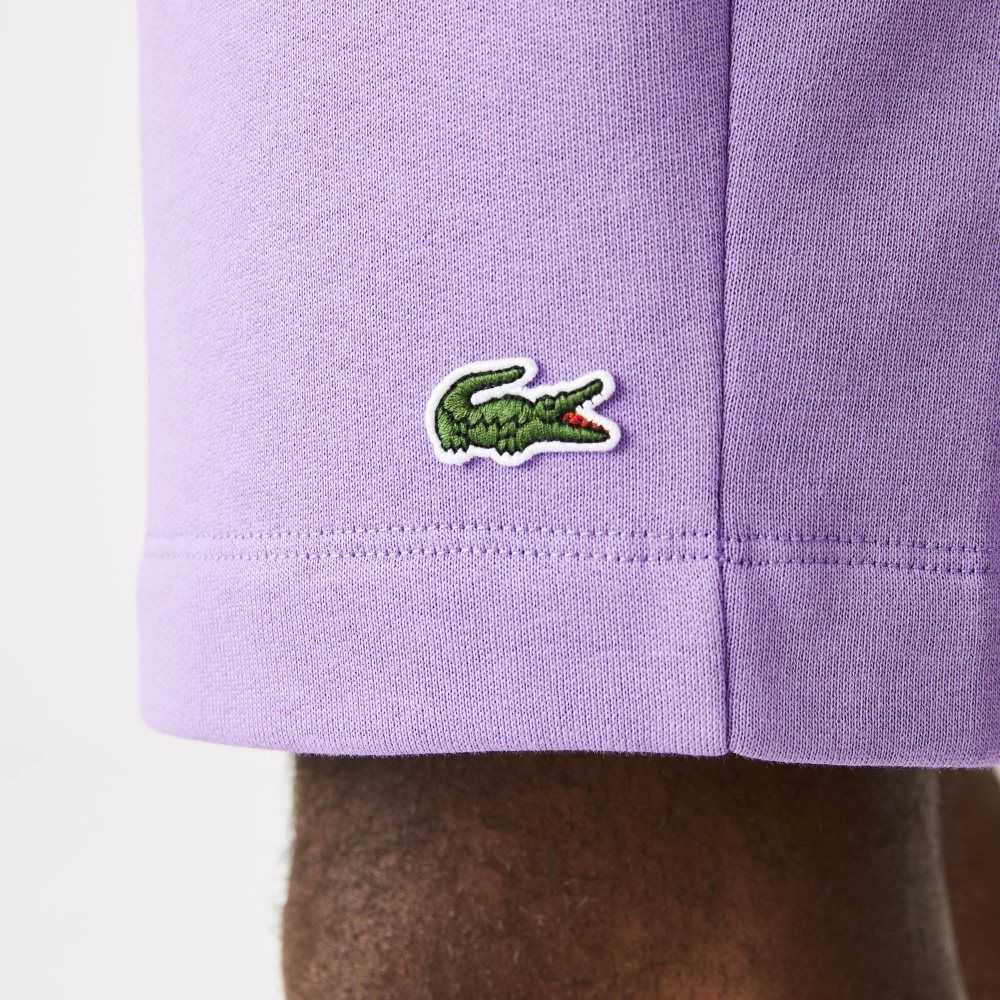 Lacoste Organic Brushed Bomull Fleece Lila | UAYGK-5469