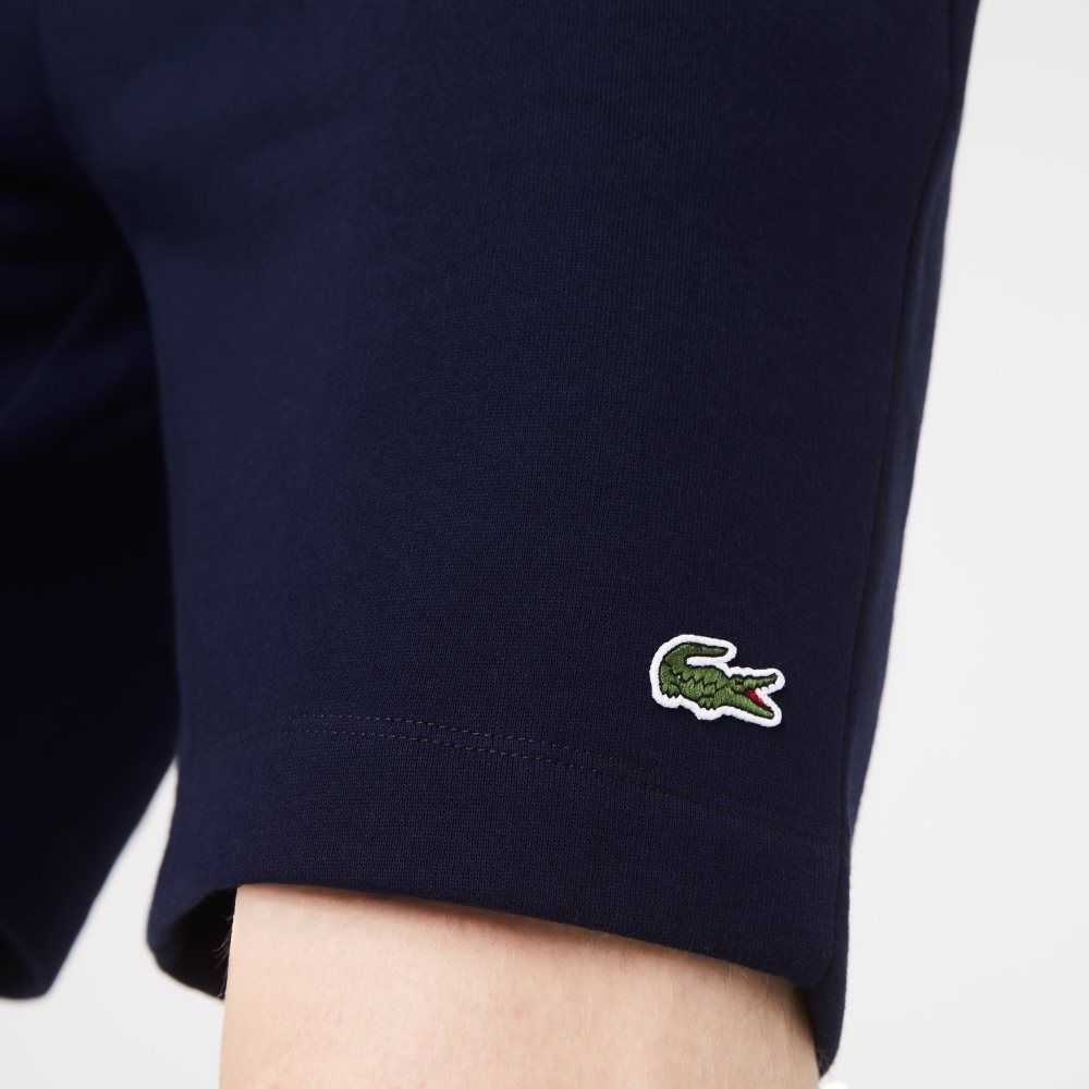 Lacoste Organic Brushed Bomull Fleece Marinblå Blå | SJTKV-2574