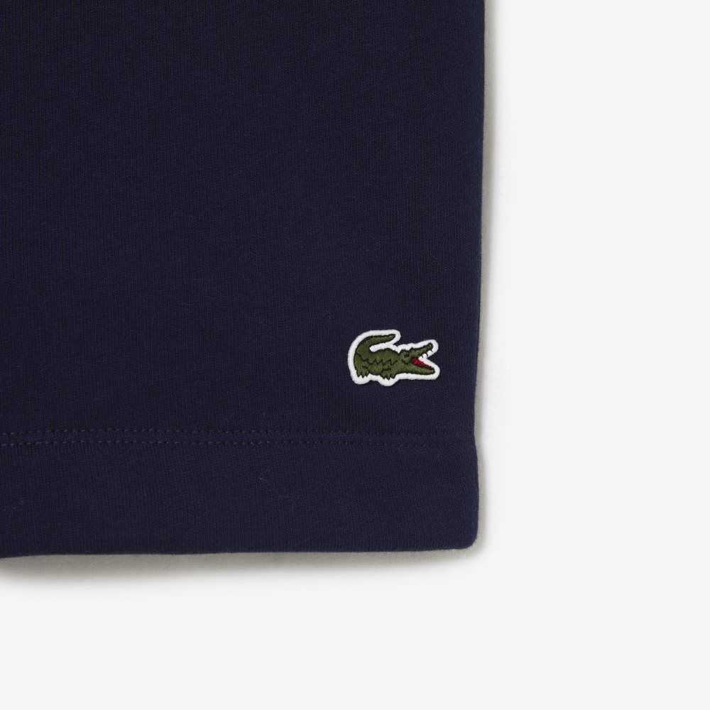 Lacoste Organic Brushed Bomull Fleece Marinblå Blå | SJTKV-2574