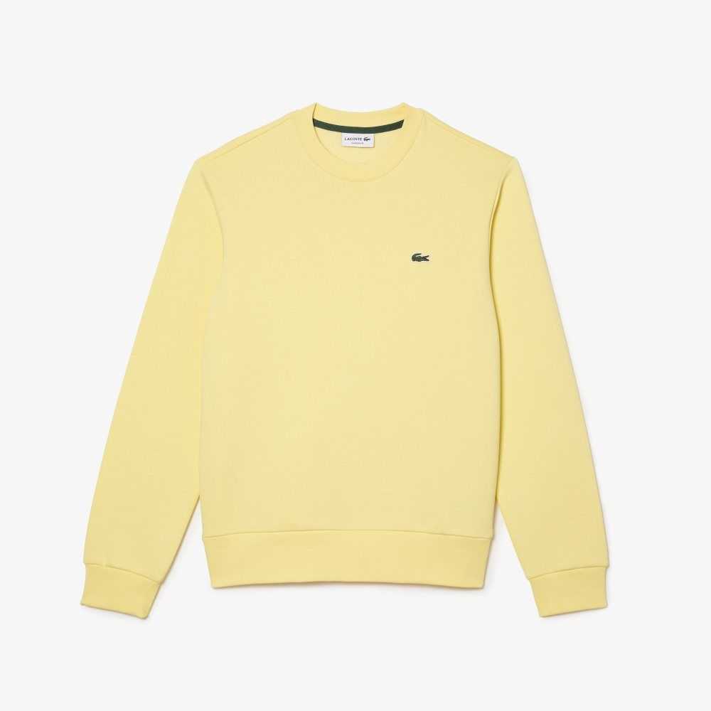 Lacoste Organic Brushed Bomull Gula | LUAJH-6490