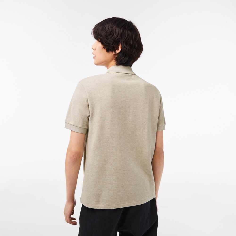 Lacoste Original L.12.12 Heathered Petit Pique Bomull Beige | HDXQB-7205