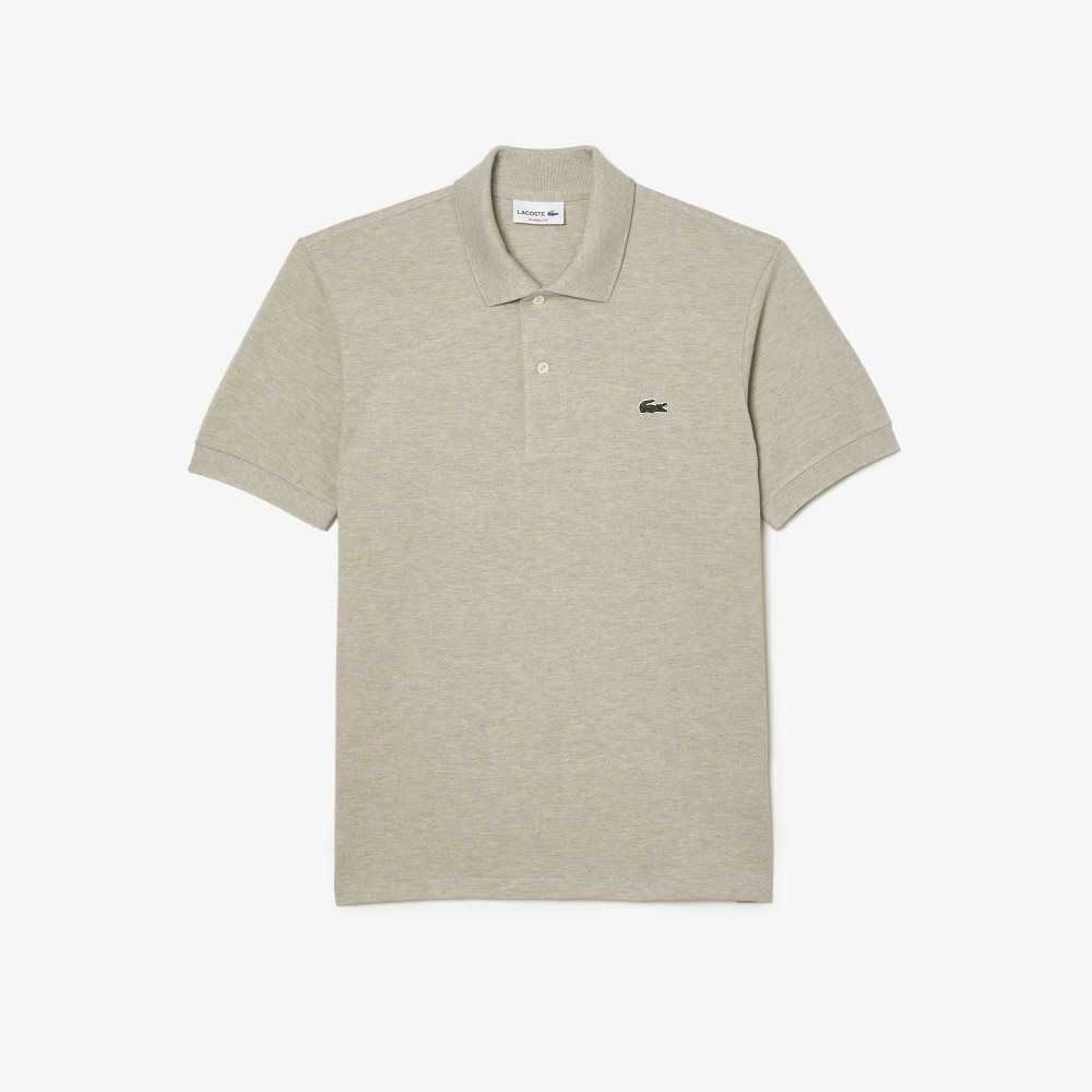 Lacoste Original L.12.12 Heathered Petit Pique Bomull Beige | HDXQB-7205