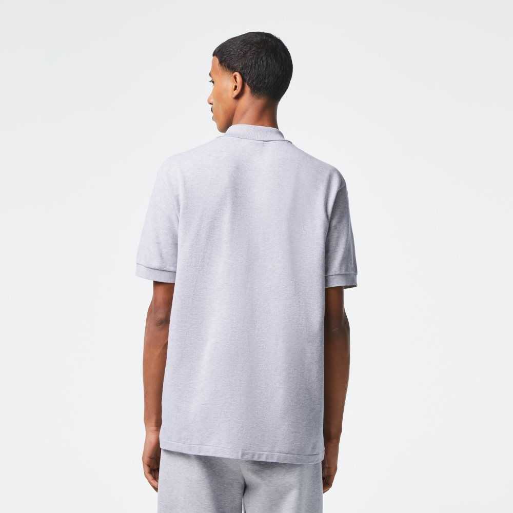 Lacoste Original L.12.12 Heathered Petit Pique Bomull Grå | TOUNB-8604