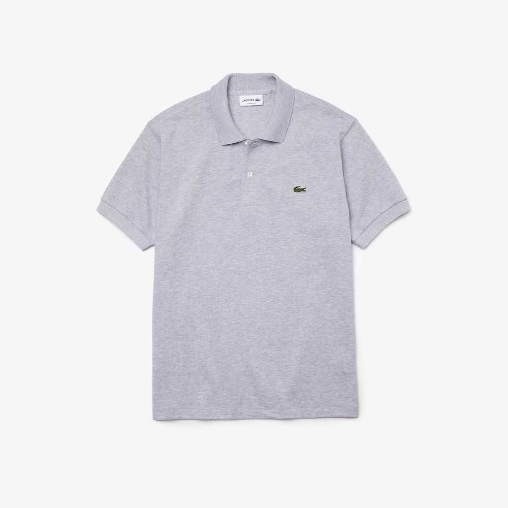 Lacoste Original L.12.12 Heathered Petit Pique Bomull Grå | TOUNB-8604