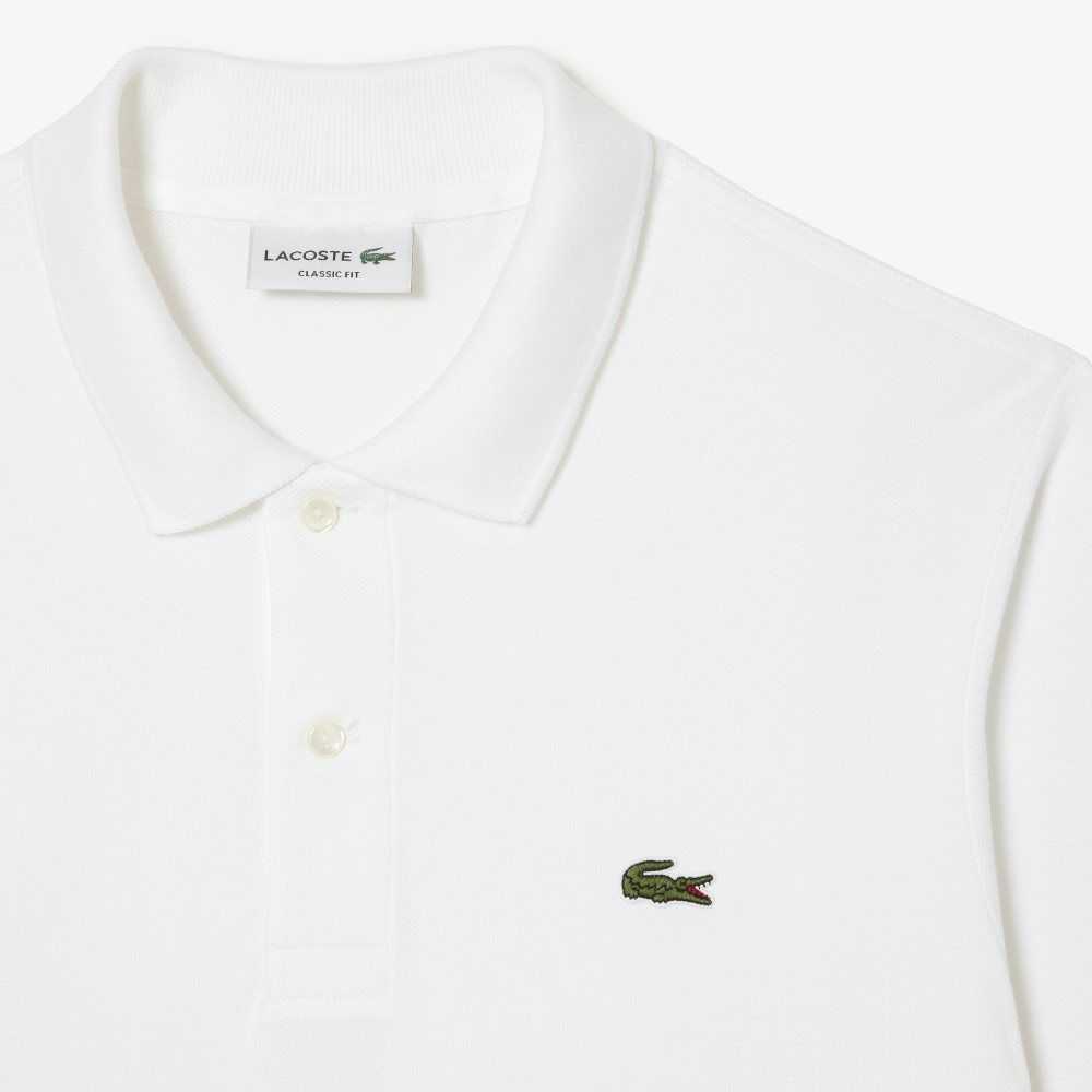 Lacoste Original L.12.12 Long Sleeve Bomull Vita | FDEWM-2483