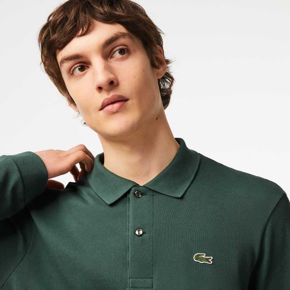 Lacoste Original L.12.12 Long Sleeve Bomull Gröna | PTAWK-7512