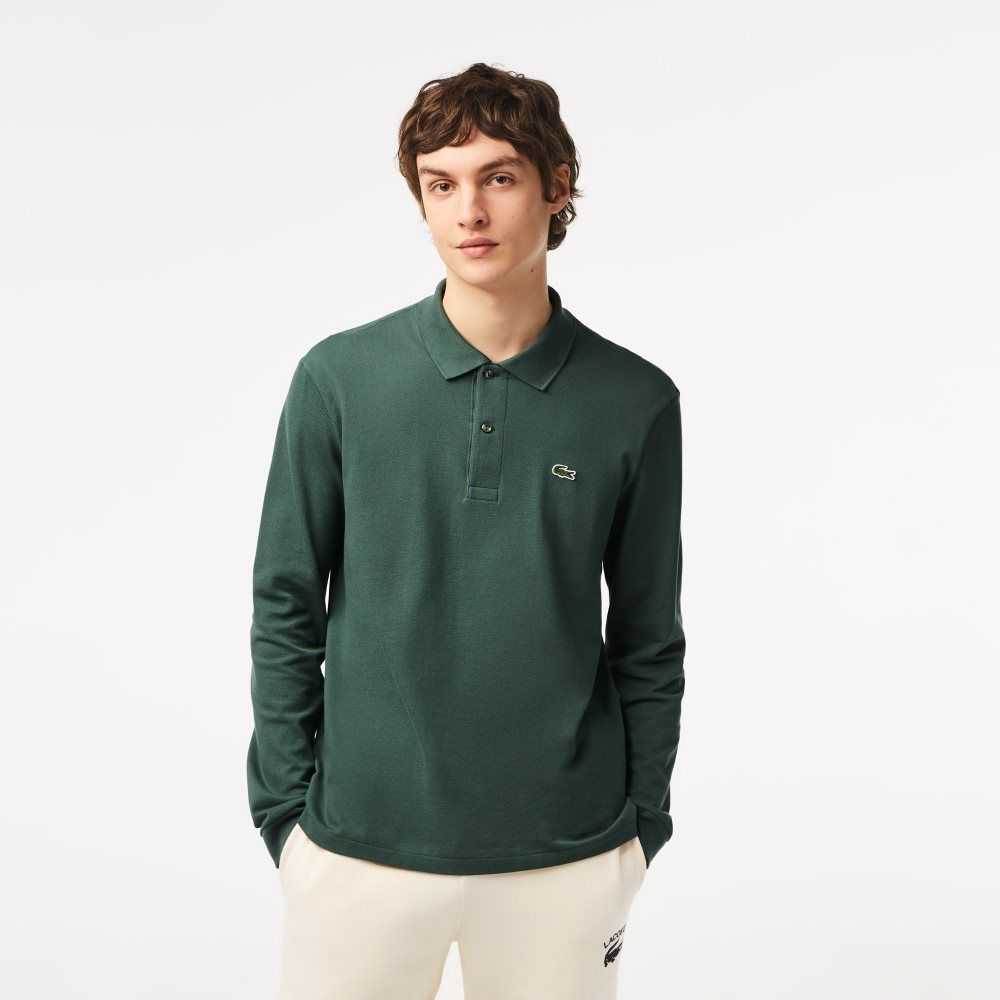 Lacoste Original L.12.12 Long Sleeve Bomull Gröna | PTAWK-7512