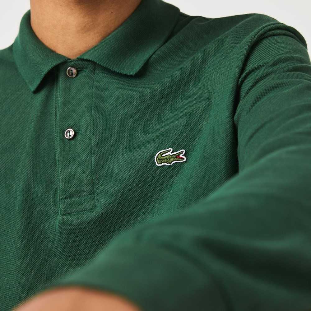 Lacoste Original L.12.12 Long Sleeve Bomull Gröna | YIFHG-1936