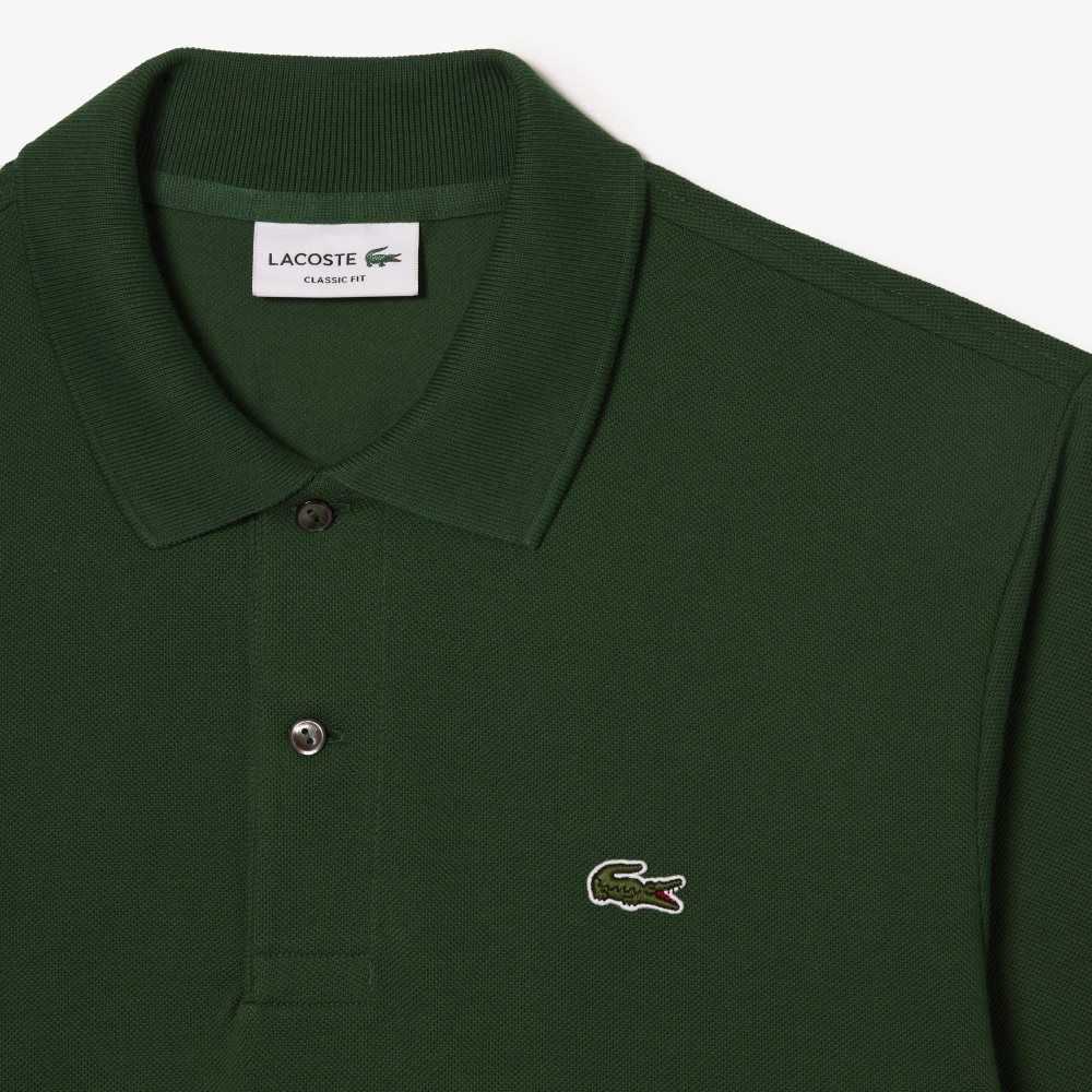 Lacoste Original L.12.12 Long Sleeve Bomull Gröna | YIFHG-1936