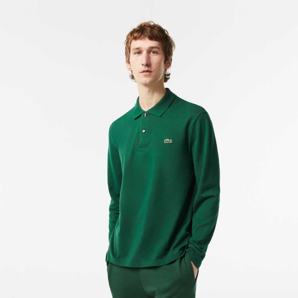 Lacoste Original L.12.12 Long Sleeve Bomull Gröna | YIFHG-1936