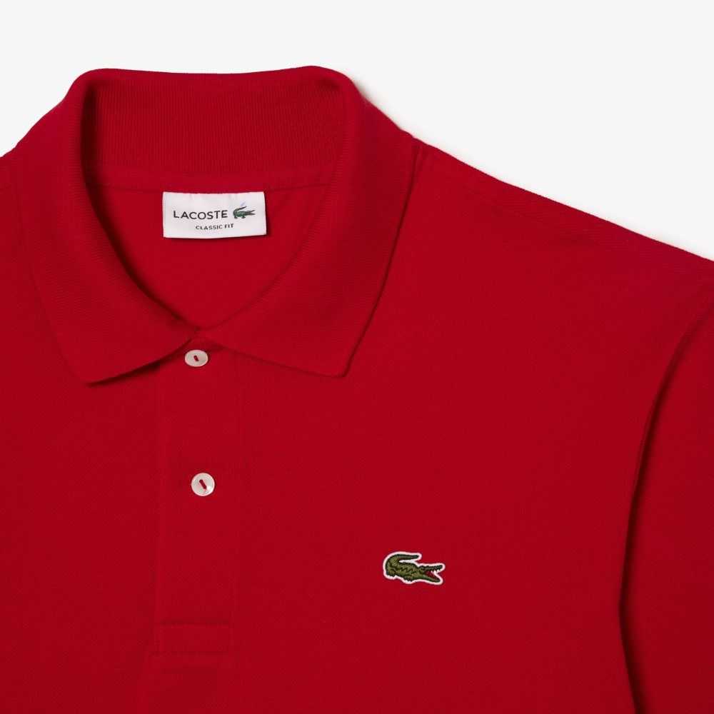 Lacoste Original L.12.12 Long Sleeve Bomull Röda | ZUEPM-2473