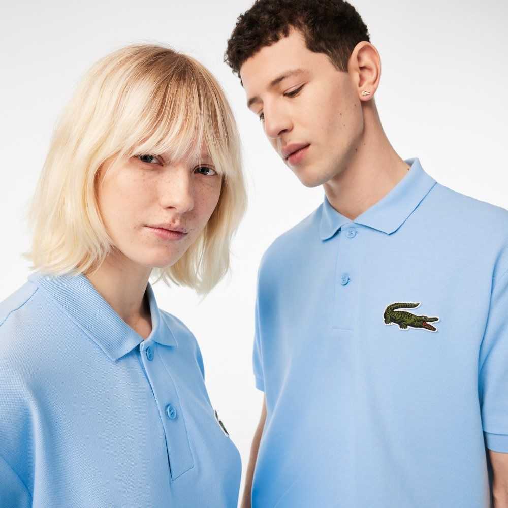 Lacoste Original L.12.12 Loose fit 80's crocodile Blå | HMJBQ-9371