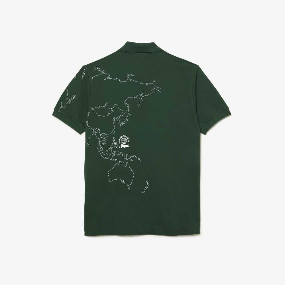 Lacoste Original L.12.12 Planisphere Gröna | YHDEA-2395