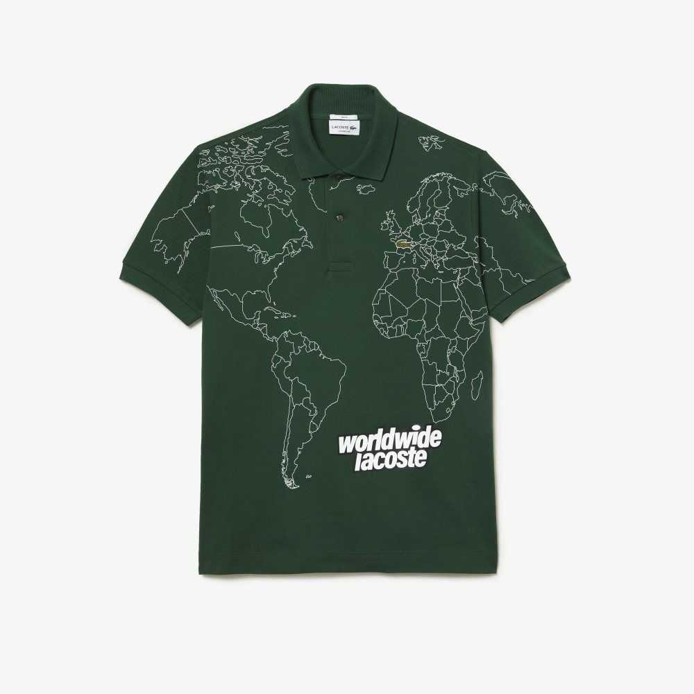 Lacoste Original L.12.12 Planisphere Gröna | YHDEA-2395