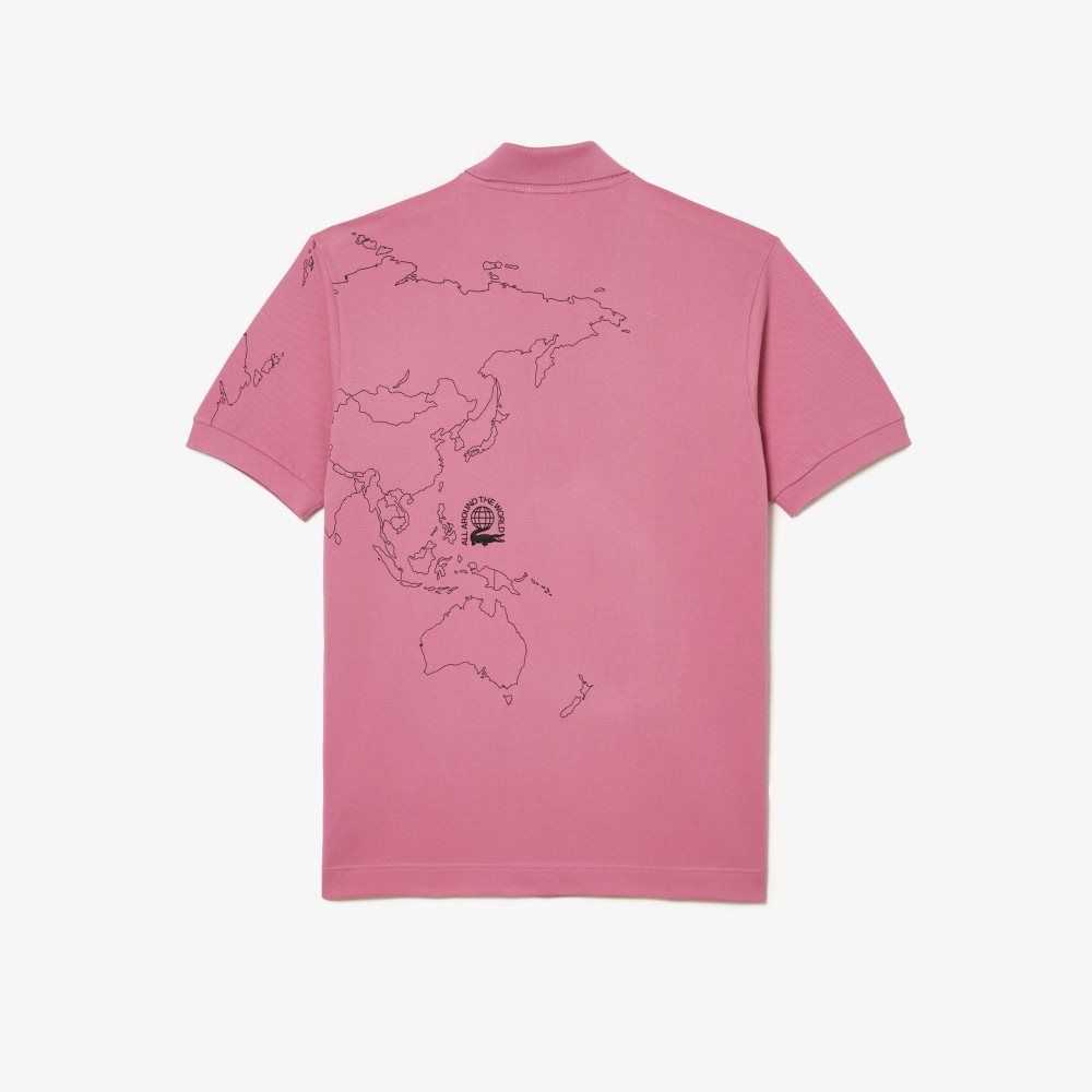 Lacoste Original L.12.12 Planisphere Rosa | CMING-1249