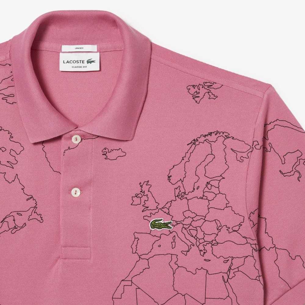 Lacoste Original L.12.12 Planisphere Rosa | CMING-1249