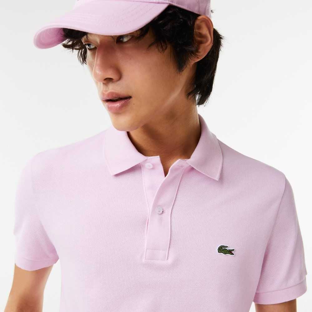 Lacoste Original L.12.12 Slim Fit Petit Pique Bomull Rosa | ABWXS-4103