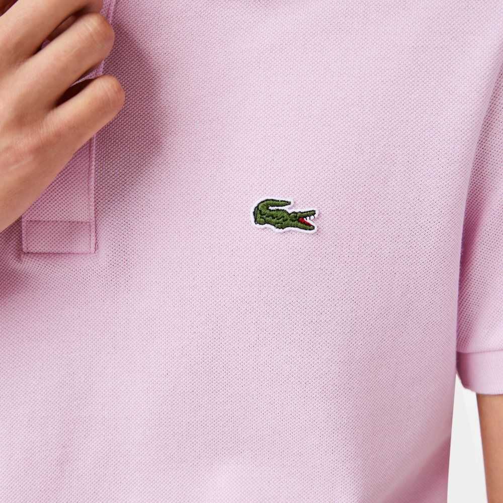 Lacoste Original L.12.12 Slim Fit Petit Pique Bomull Rosa | ABWXS-4103